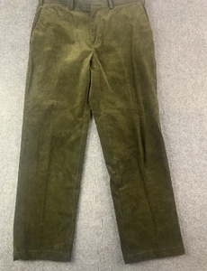 Pantalones de pana Polo de Ralph Lauren calce clásico para hombre mezcla de algodón talla 34x30 verde - Imagen 1 de 11
