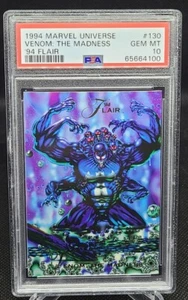 1994 Flair Marvel Universe Venom: The Madness #130 PSA 10 GEM MINT - Picture 1 of 2
