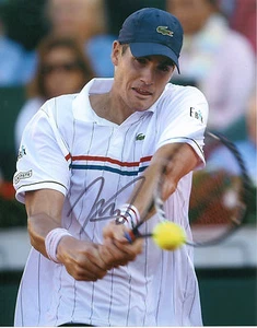 JOHN ISNER SIGNIERT 8"" X 10"" TENNISFOTO MIT COA - Bild 1 von 1