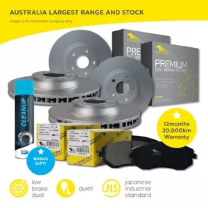 Front and Rear Full Set Brake Pads Disc Rotors for COROLLA ZRE152R ZRE182R 07-18 - Picture 1 of 6
