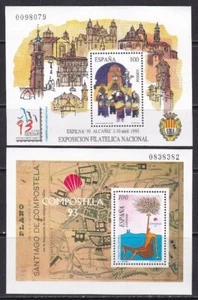 1993 - España  - Edifil 3249 y 3258 - Exfilna 93 y Compostela 93 - MNH - Picture 1 of 1