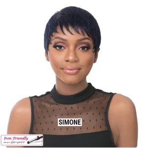 IT'S A WIG "SIMONE " SHORT BOB STYLE WITH BANG WIG IRON FRIENDLY - Imagen 1 de 8