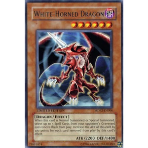 White-Horned Dragon MDP2-EN006 Yu-Gi-Oh! Card Rare Limited Edition - Picture 1 of 1