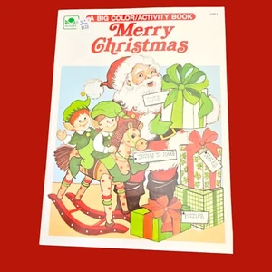 Vintage Golden Book Christmas Coloring Activity Book New Old Stock   - Imagen 1 de 2