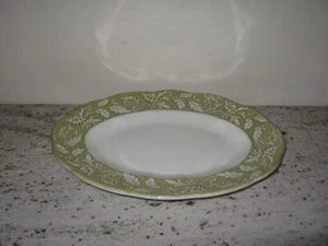 J & G Meakin Ironstone China Platter Renaissance Green 12" VGC - Picture 1 of 4