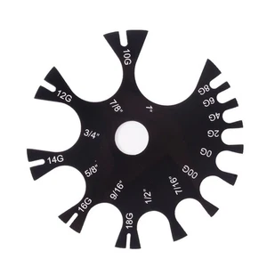 Accurate Black Acrylic Measuring Wheel Dial Caliper Thickness Gauge 1 to 25mm - Picture 1 of 6