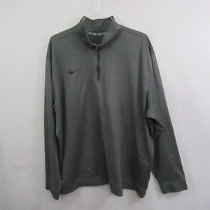 Nike Mens Golf Sweatshirt 3XL Gray Dri-Fit 1/4 Zip Active Pullover Swoosh - Picture 1 of 11
