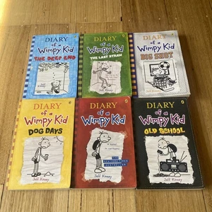 Diary Of A Wimpy Kid by Jeff Kinney x 6 Bulk Lot - Picture 1 of 18