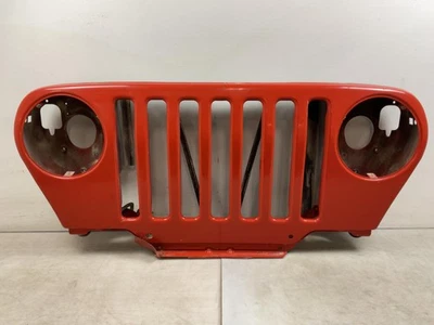 Jeep TJ Wrangler OEM Front Grille Shell Impact Orange PV5 1998-2006 055534 - Image 1 of 4