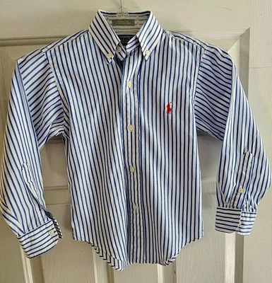 Polo by Ralph Lauren striped button-down Dress Shirt Toddler Boys S  (4T)   - Image 1 of 4