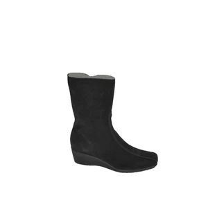 New! La Canadienne Elena Waterproof Wedge Bootie Shearling Lined Black 7.5 DD516 - Picture 1 of 6