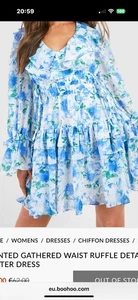 Boohoo Women’s Blue Skater Dress Size 10 BNWT - Picture 1 of 5