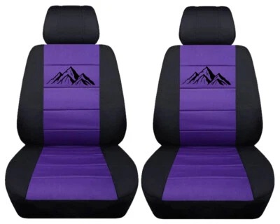 Juego fundas asiento coche delanteras para Jeep Renegade 2015-2023 con diseño montaña Foto 1 de 4