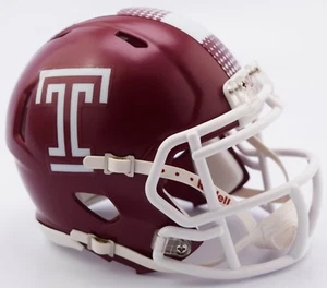 TEMPLE OWLS NCAA Riddell SPEED Authentic MINI Football Helmet - Picture 1 of 1