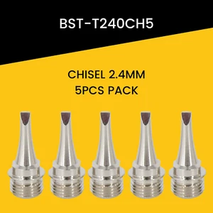 2.4MM Chisel Soldering Iron Tip 5 pcs for Berkling BSG Series Soldering Irons - Picture 1 of 2