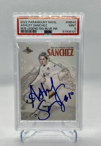 2022 Parkside NWSL Auto Mont Blanc Signature Ashley Sanchez Blue Ink * PSA 9 * - Picture 1 of 2