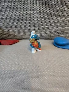HIGHLIGHT 1x Schlumpf mit roter Schultüte schöner Zustand Schlümpfe smurfs E003 - Bild 1 von 4