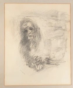 Joye Zarick 1923-1900 Gesichter des Holocaust Bleistiftzeichnung Kunst signiert gerahmt - Bild 1 von 18