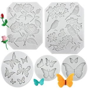 Butterfly Mold Mini Silicone Fondant Mold Chocolate Mold Summer Cake Decoration - Picture 1 of 8