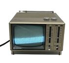 Vintage Samsung Bt-121Aj Vtg 5" B/W Television Portable Tv & Am/Fm Radio