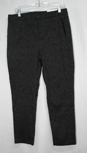 Chicos Größe 1R Superior Stretch so schlankmachende strukturierte Knöchelhose schwarz Tweed US 8 - Bild 1 von 10
