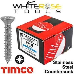 TIMCO Self Tapping Drilling Screws A2 Stainless Steel Countersunk Screw Pozi - Picture 1 of 2