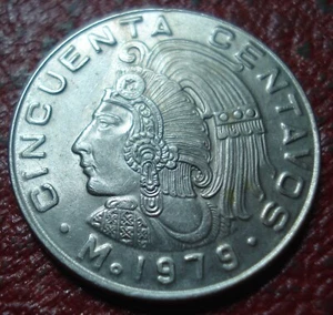 1979 MEXICO 50 CENTAVOS IN AU CONDITION - Picture 1 of 2