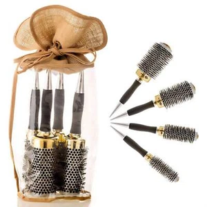 Head Jog - Gold Thermal Ceramic Radial Round Brush Set 4pcs - Picture 1 of 8
