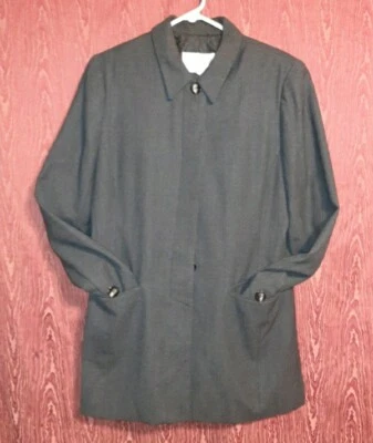 ABRIGO MUJER HUGO BUSCATI 100% LANA TALLA 14 GRIS MANGA LARGA  Foto 1 de 4