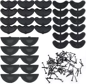 24 Pairs Shoe Repair Heel Plates Shoe Heel Tips Tap Sole with 3 Size Heel Repair - Picture 1 of 12