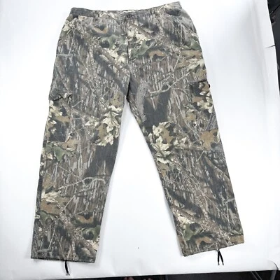 Jerzees Outdoors Mens Mossy Oak Camo Cotton Pants 2XL Hunting - Image 1 of 4