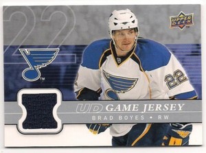 Brad Boyes 08-09 Upper Deck 1 UD Game Jersey Game Used Jersey