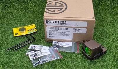 Sig Sauer #SORX1202 ROMEO-X compacto 2 MOA ponto/32 MOA círculo de ponto vermelho, FDE - Imagem 1 de 4