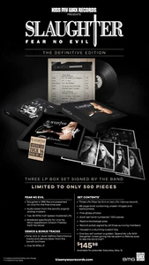 New SLAUGHTER Fear No Evil Vinyl Box Set - RARE - Unnumbered PROMO. - Picture 1 of 3