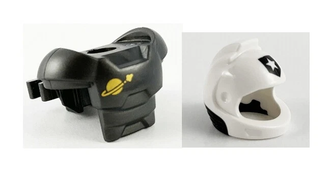 LEGO - Policía Espacial - Armadura Espacial y Casco Blanco con Insignia de Policía Foto 1 de 1