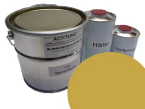 1 Liter Set 2K Autolack geeignet für VW L 10B Texasgelb Oldtimer kein Klarlack - Bild 1 von 1