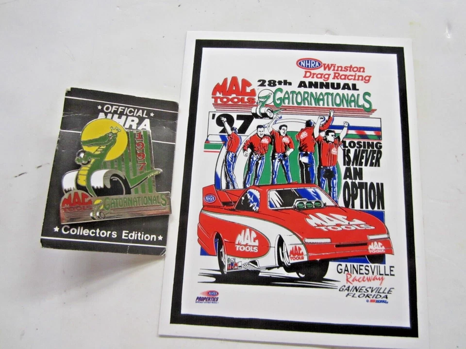 NHRA 03 Original 49th US Nationals Indy Ind Drag Racing Event Patch & Sticker