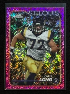 2024 Topps Chrome - Pink Speckle Refractor /399 #103 Chris Long ST.LOUIS - Picture 1 of 4