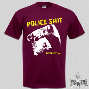 POLICE SHIT - ANTIFASCIST OI! (T-Shirt) NEU S-3XL Punk Skinhead Oi! Punkrock  - Imagen 1 de 2