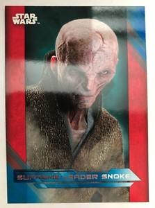 2017 Topps Star Wars The Last Jedi #25 Supreme Leader Snoke BLUE NrMint-Mint