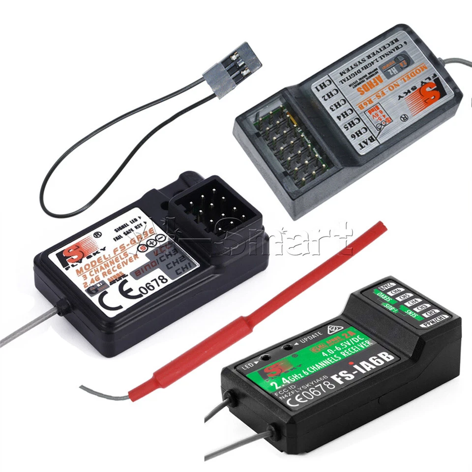 MARKENLOS Flysky 2.4G FS-iA6B FS-R6B FS-GR3E 3/6Ch Empfänger PPM Ausgang für Flysky RC CAR