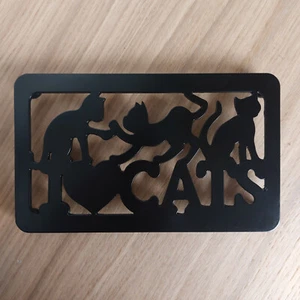 I Love Cats Trivet - Picture 1 of 2