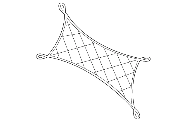 Genuine Volkswagen Cargo Net - Anthracite 5N0-065-111 - Image 1 of 4