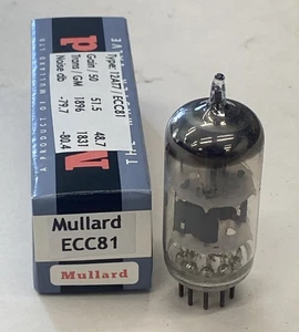 Mullard CV4024 12AT7 Whyteleafe Full Rod Halo, Maxi-Pre = NOS, bn4411 - Bild 1 von 6
