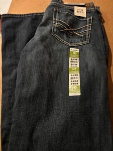Ariat M5 Straight Fit Straight Leg Jeans Mens 34 x 38 Blue Deadrun Ring Spun NWT - Picture 1 of 10