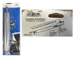 Door Closer Aluminum Pneumatic Silver Barton Kramer 324C - Picture 1 of 2