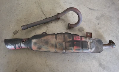 Tubo de cabezal silenciador de escape Yamaha TRI MOTO 225 1983-1985 Foto 1 de 4