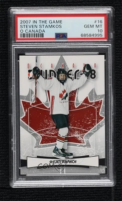 2007-08 ITG O Canada Steven Stamkos #16 PSA 10 GEM MT - Image 1 of 2