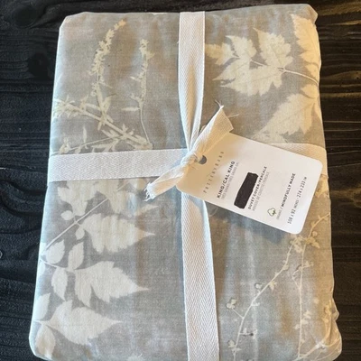 FUNDA NÓRDICA ALFARERÍA GRANERO SOMBRA FLORAL PERCAL KING GRIS Foto 1 de 4