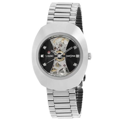 Rado DiaStar Original Automatic Black Dial Unisex Watch R12063103 - Image 1 of 3